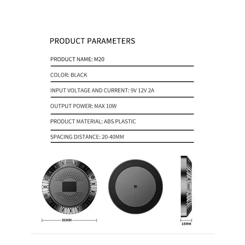 40MM Desk Wireless Charger